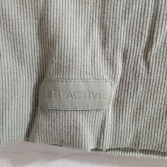 SET Active Ribbed Tank Top - Light Green - Picture 2 of 4